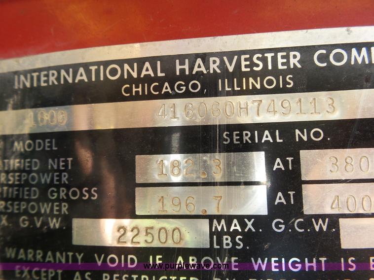 image for item BY9504 1967 International Loadstar 1600 drump truck