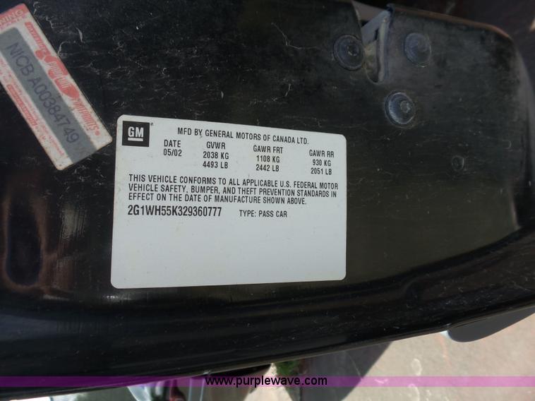 image for item BZ9516 2002 Chevrolet Impala