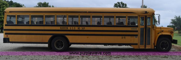 image for item CB9291 1991 Chevrolet Blue Bird school bus