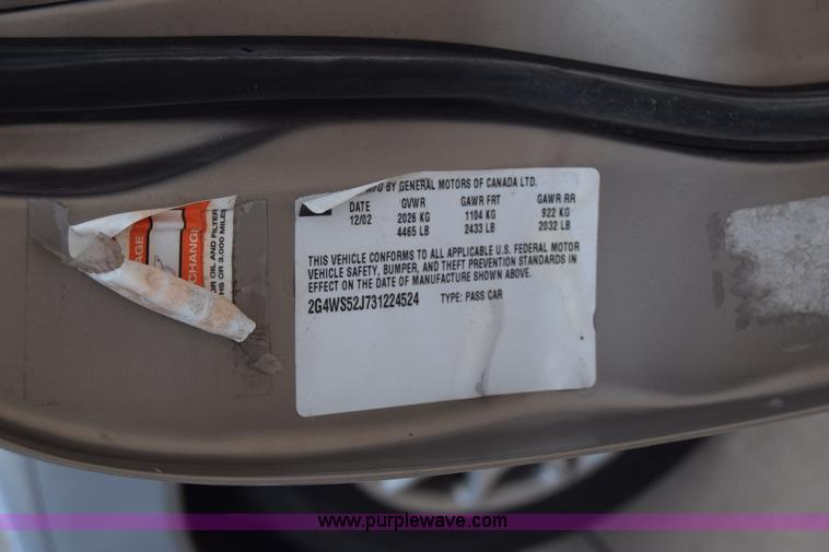 image for item CB9398 2003 Buick Century Custom