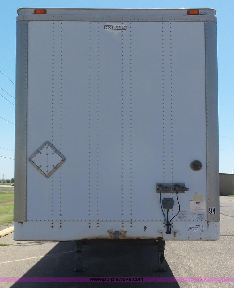 image for item J6034 1997 Wabash SA-102-FFW dry van trailer