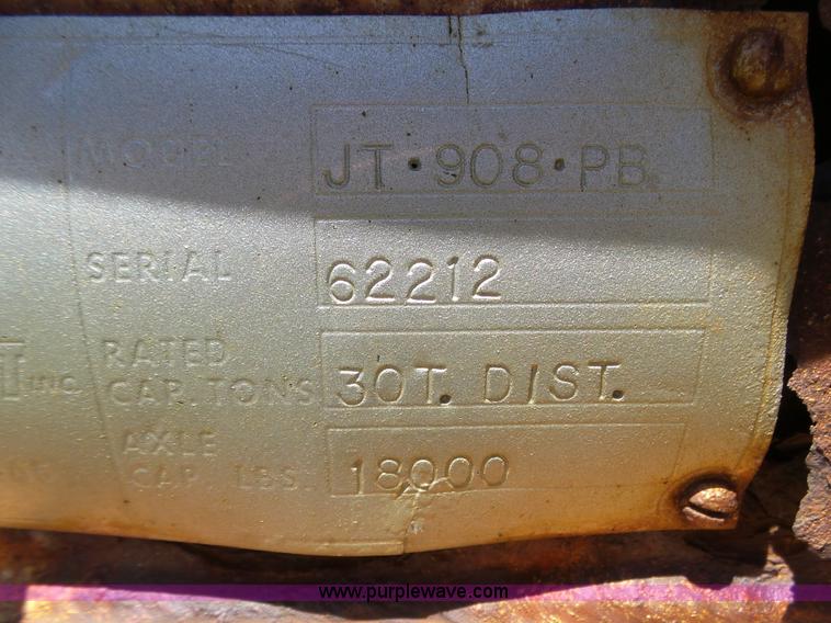 image for item J6036 1962 Load Craft JT908PB flatbed trailer