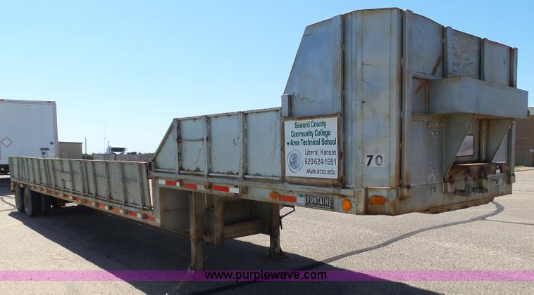 image for item J6037 1978 Fontaine DPT-3-5042 drop deck trailer