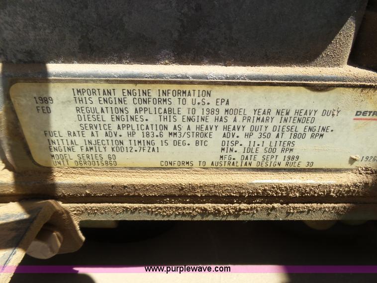 image for item J6041 1990 Volvo WIA semi truck