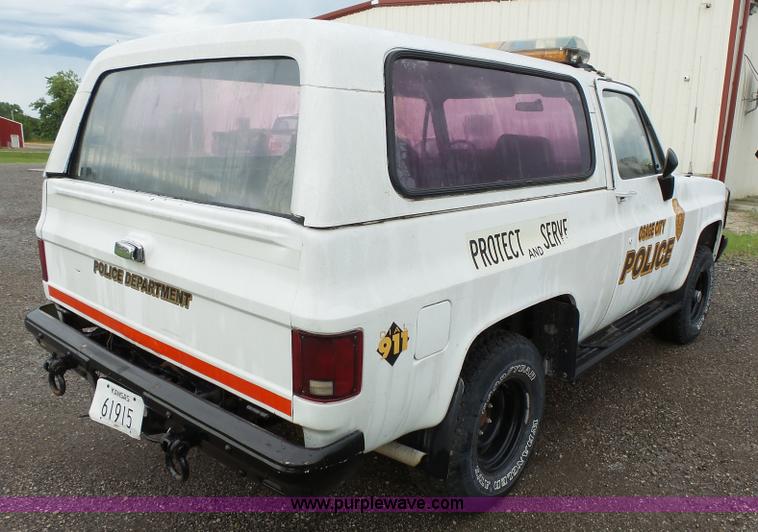 image for item K5361 1984 Chevrolet D10 Military Blazer SUV