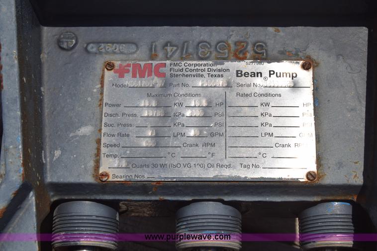 image for item BF9806 (2) FMC bean pumps