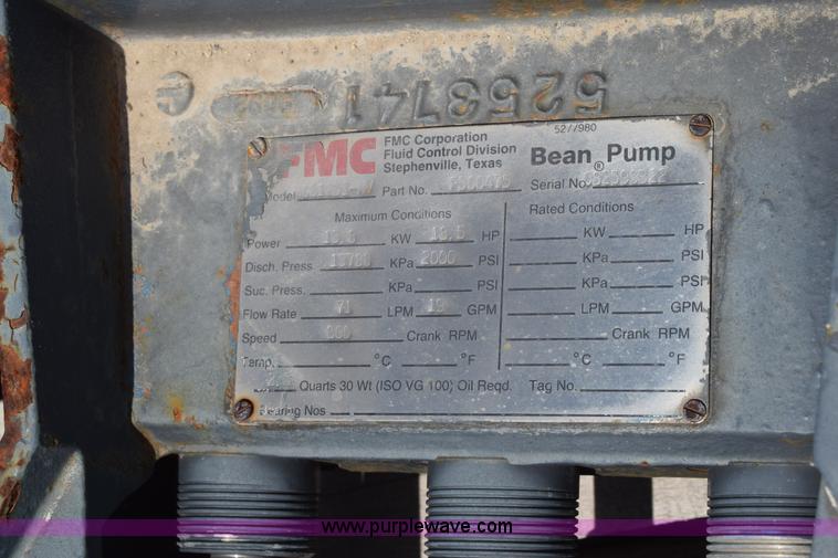 image for item BF9808 (2) FMC bean pumps