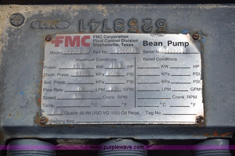 image for item BF9809 (2) FMC bean pumps