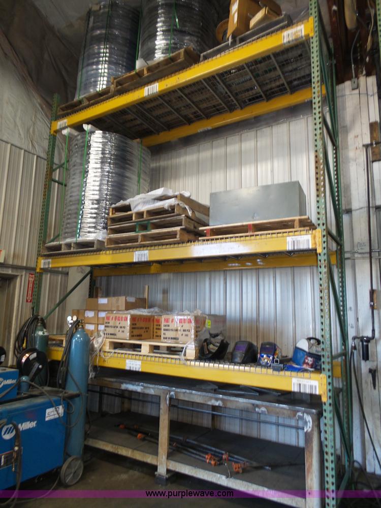 image for item BX9132 (4) 12'W sections of warehouse racking