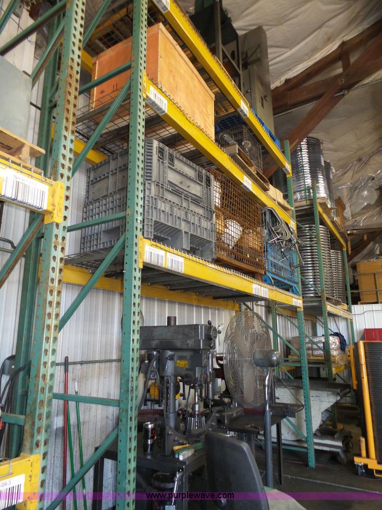 image for item BX9132 (4) 12'W sections of warehouse racking