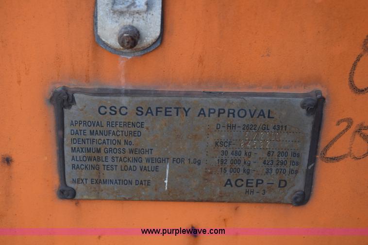 image for item CB9376 Shipping container