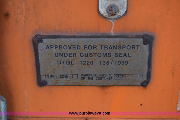 image for item CB9376 Shipping container