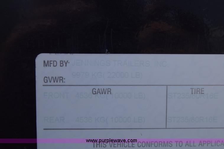 image for item CB9393 2014 Sure Pull equipment trailer