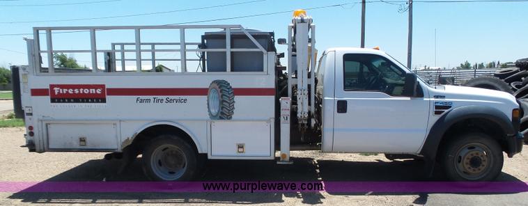 image for item J6015 2008 Ford F450 service truck with crane
