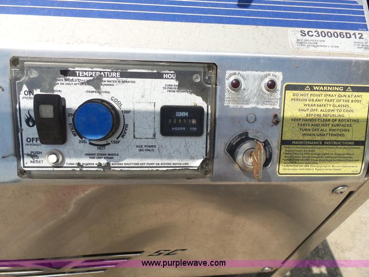 image for item K7101 2011 Hydrotec SC30006012 power washing trailer