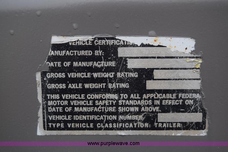 image for item CB9171 1988 Doonan double hopper grain trailer