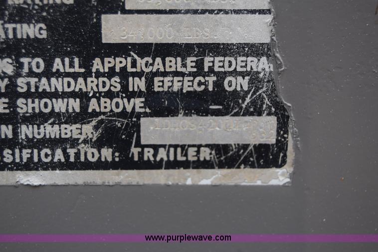 image for item CB9171 1988 Doonan double hopper grain trailer