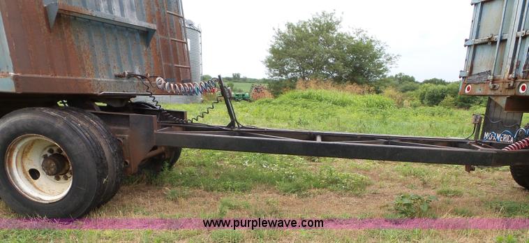 image for item J4841 1991 DMF single hopper grain trailer with dolly