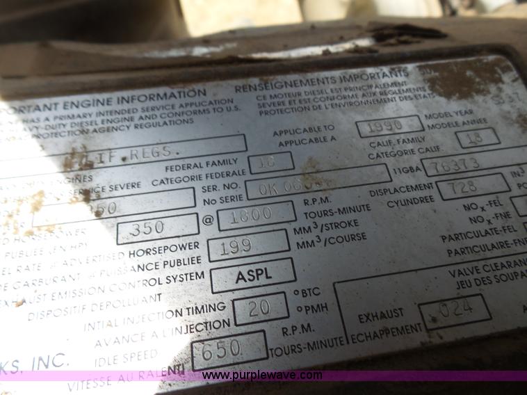 image for item K4666 1991 Mack CH613 silage/grain truck