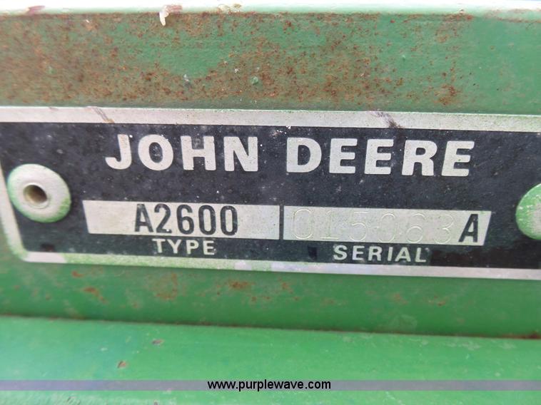 image for item K5385 John Deere 2600 six bottom plow