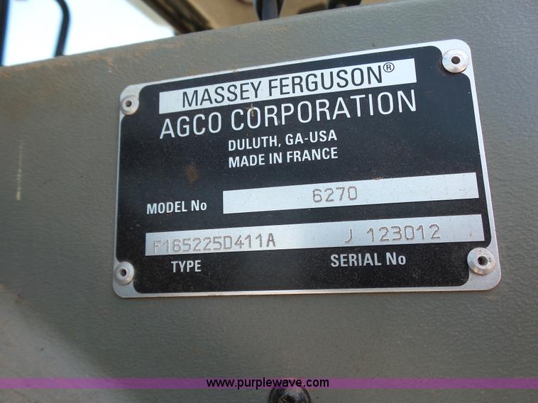 image for item K8765 2000 Massey-Ferguson 6270 MFWD tractor