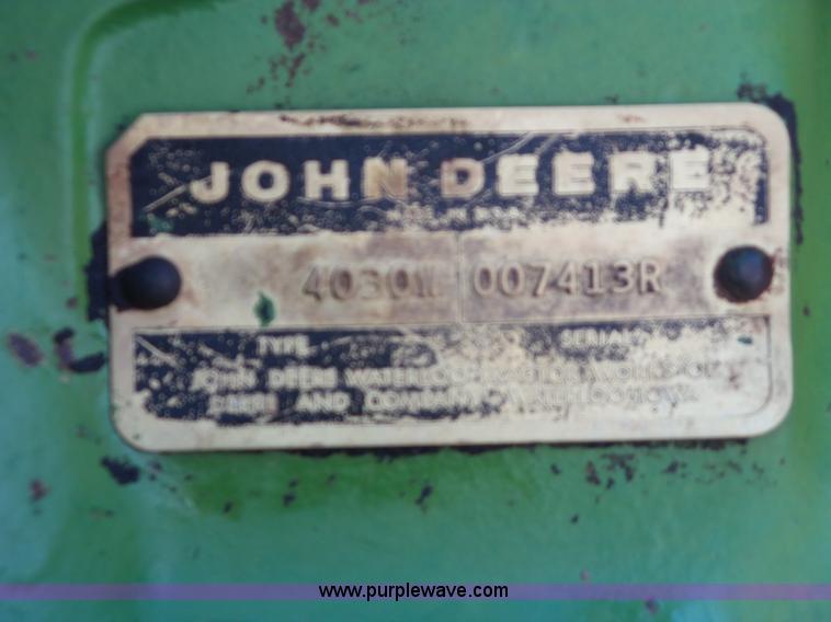 image for item L6782 1974 John Deere 4030 tractor