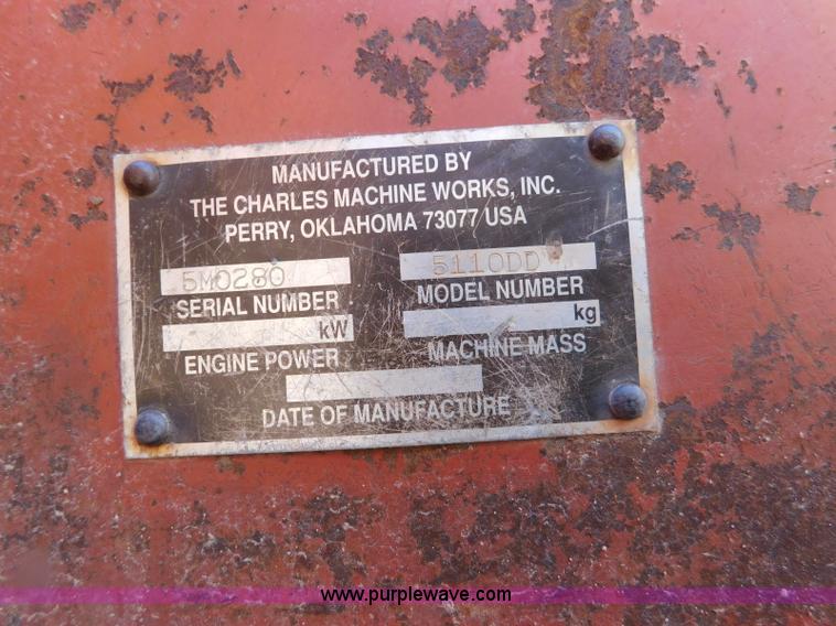 image for item L5920 1995 Ditch Witch 5110 trencher