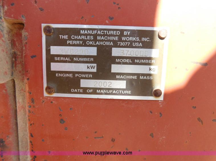 image for item L5921 2002 Ditch Witch 3700 trencher