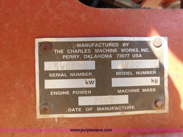 image for item L5923 2002 Ditch Witch RT70 trencher