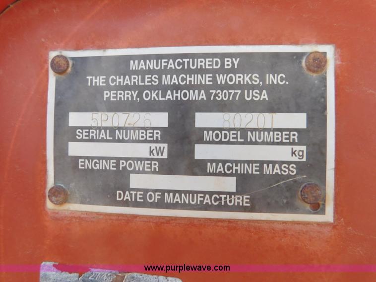 image for item L5924 1997 Ditch Witch 8020T rock saw