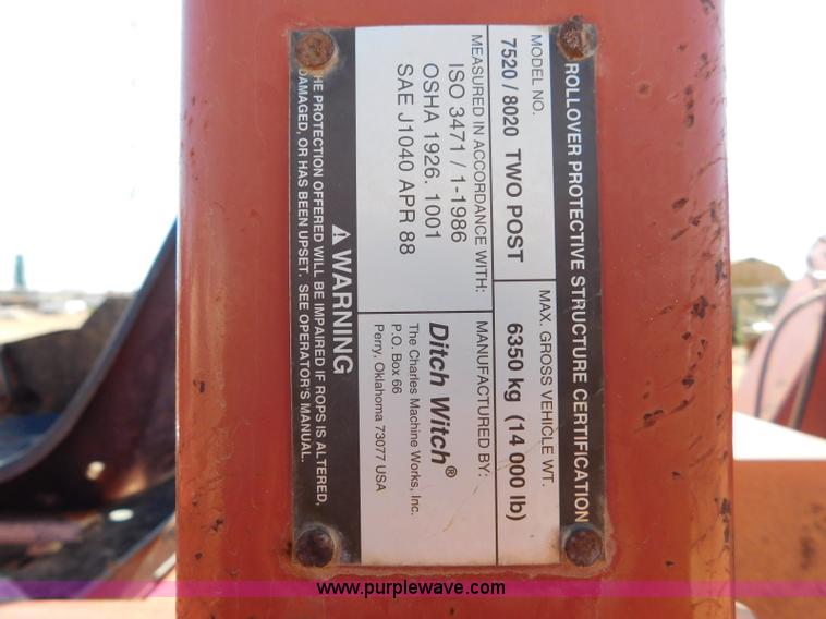 image for item L5924 1997 Ditch Witch 8020T rock saw