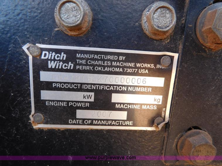 image for item L5925 2007 Ditch Witch ZRT65 trencher