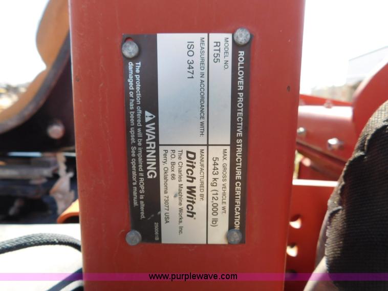 image for item L5925 2007 Ditch Witch ZRT65 trencher