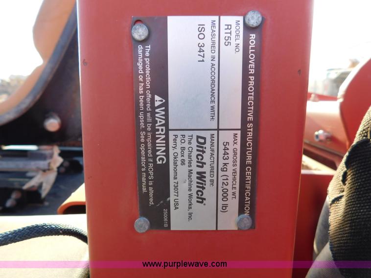 image for item L5925 2007 Ditch Witch ZRT65 trencher