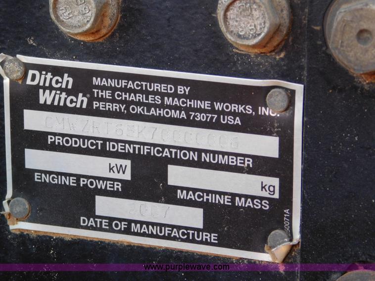 image for item L5925 2007 Ditch Witch ZRT65 trencher