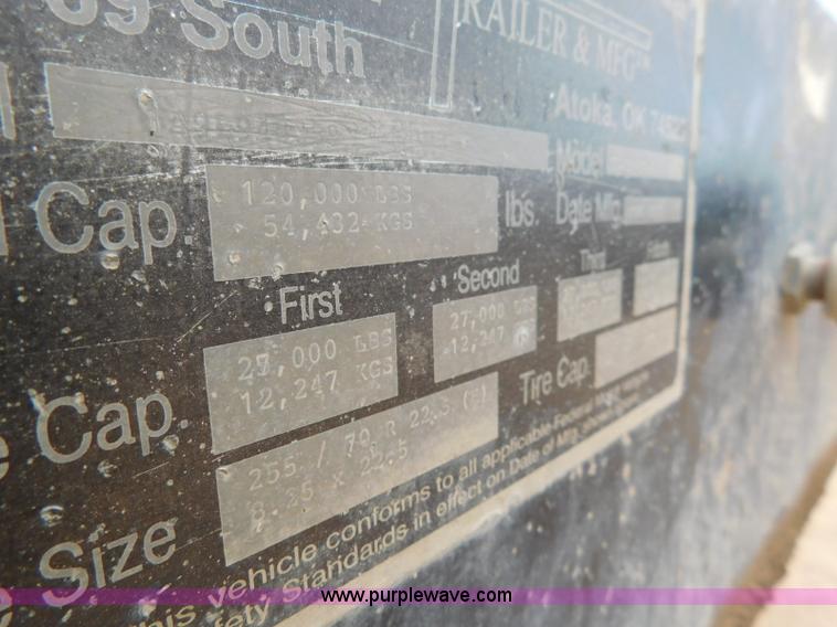 image for item L5930 2003 Atoka 22-DE-60-3 equipment trailer