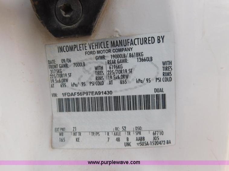 image for item L5931 2007 Ford F550 bucket truck