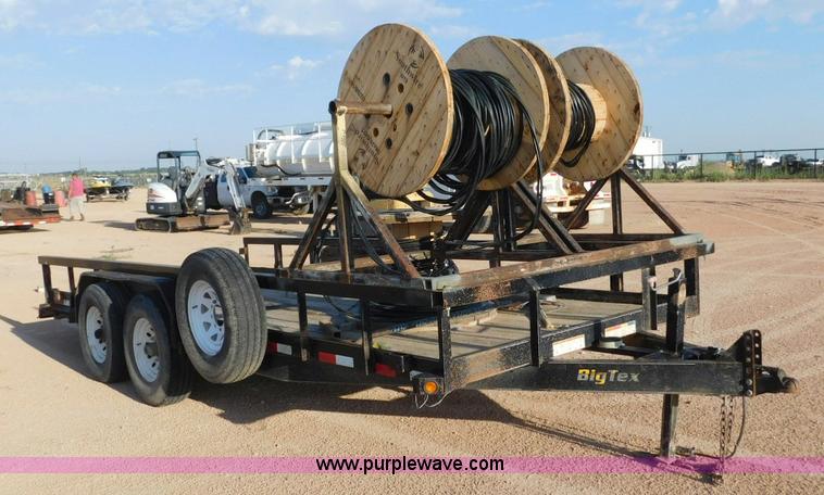 image for item L5939 2012 Big Tex Utility reel trailer