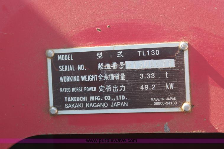 image for item AP9384 2006 Takeuchi TL130 skid steer