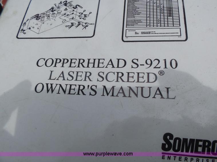 image for item CC9269 Copperhead S-9210 screed