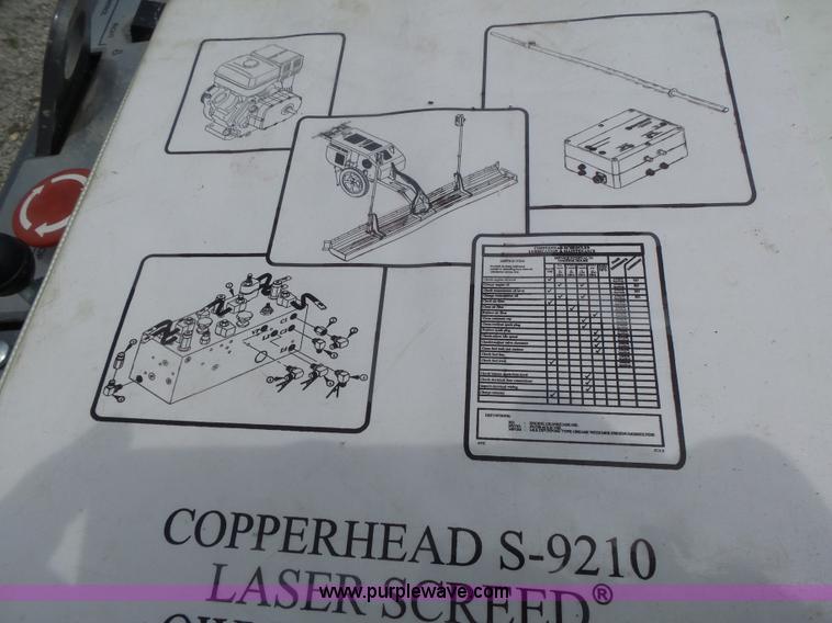 image for item CC9269 Copperhead S-9210 screed