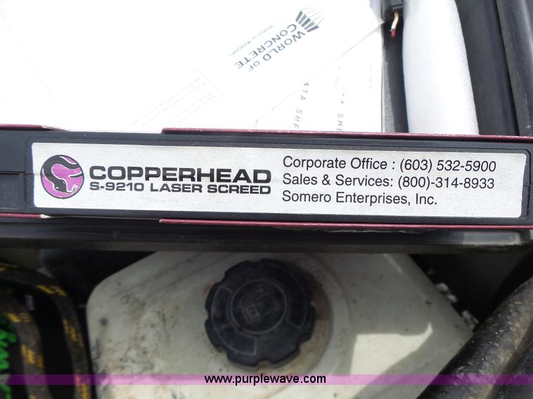 image for item CC9269 Copperhead S-9210 screed