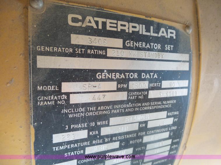 image for item J5487 1993 Caterpillar generator