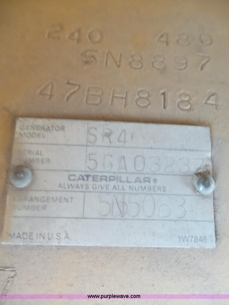 image for item J5487 1993 Caterpillar generator