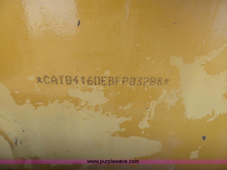 image for item K7085 2002 Caterpillar 416D backhoe