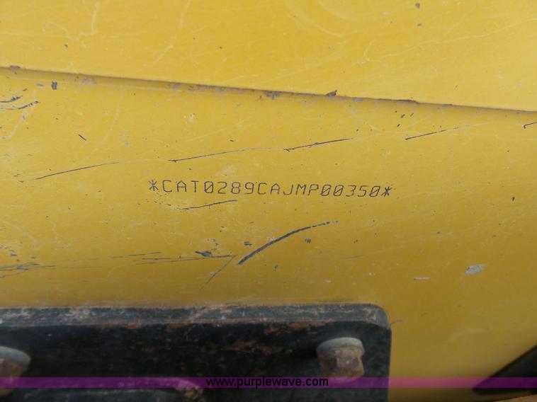 image for item K7086 2008 Caterpillar 289C skid steer
