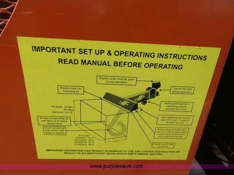 image for item K7116 Air curtain destructor