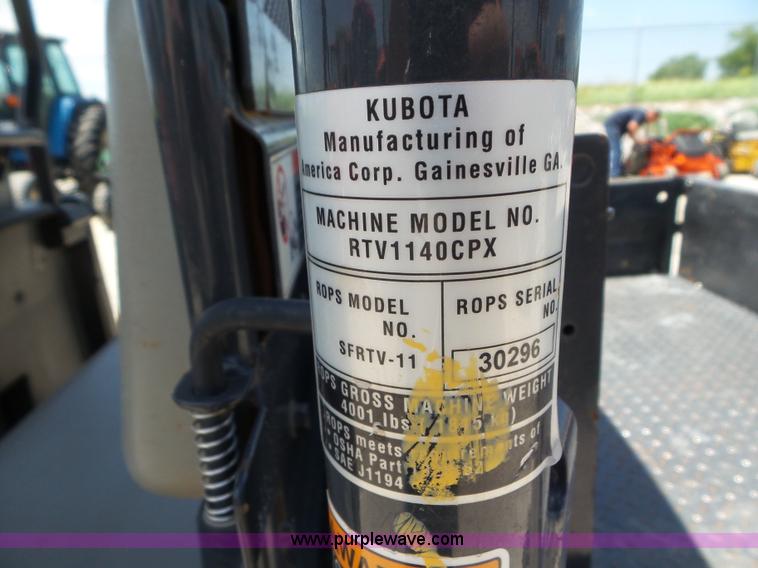 image for item L6790 2014 Kubota RTV1140CPX UTV