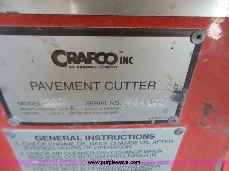 image for item BV9624 Crafco 200 pavement cutter