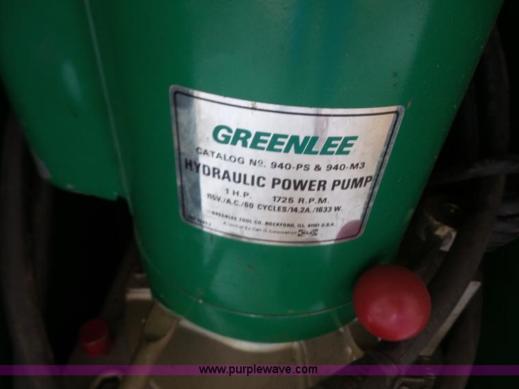 image for item BV9625 Greenlee hydraulic pipe bender kit